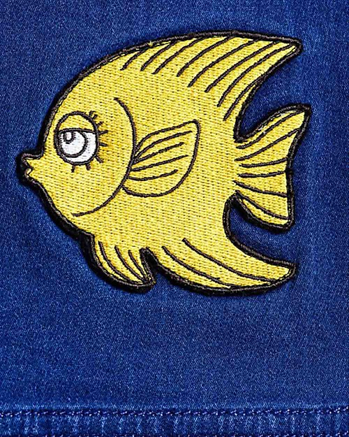 Mini Rodini Pantaloni Jeans Gamba Larga con Vita Alta Elasticizzata Pantaloni Lunghi