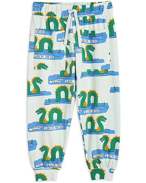 Mini Rodini Pantaloni Loch Ness - Multicolore - Cotone Biologico Pantaloni Lunghi