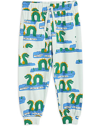 Mini Rodini Pantaloni Loch Ness - Multicolore - Cotone Biologico Pantaloni Lunghi