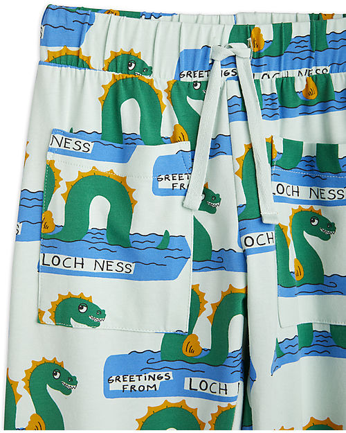 Mini Rodini Pantaloni Loch Ness - Multicolore - Cotone Biologico Pantaloni Lunghi