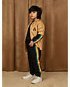 Mini Rodini Pantaloni Tuta - Nero - Bande Laterali Arcobaleno - 100% Cotone Bio GOTS Pantaloni Lunghi