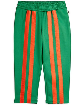 Mini Rodini Pantaloni Wct - Verde - 100% Tessuto Riciclato Pantaloni Lunghi