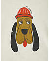 Mini Rodini T-shirt - Cane - Bianco Panna - 100% Cotone Bio GOTS T-shirt