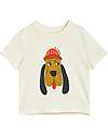 Mini Rodini T-shirt - Cane - Bianco Panna - 100% Cotone Bio GOTS T-shirt
