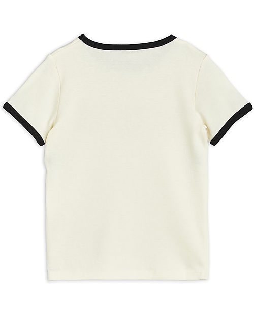 Mini Rodini T-Shirt - Cat triples - Bianco - Cotone Bio T-shirt