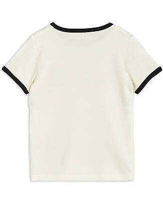 Mini Rodini T-Shirt - Cat triples - Bianco - Cotone Bio T-shirt
