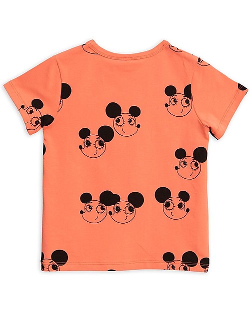 Mini Rodini T-Shirt Ritzratz, Rosso - Cotone bio Elasticizzato T-shirt