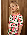 Mini Rodini T-shirt Rose - Bianco e Rosa - 100% Cotone Bio GOTS T-shirt