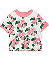 Mini Rodini T-shirt Rose - Bianco e Rosa - 100% Cotone Bio GOTS T-shirt