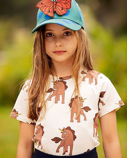 Mini Rodini T-Shirt Unicorni - Cotone bio Elasticizzato T-shirt