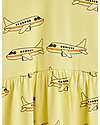 Mini Rodini Vestito Maniche Corte Aeroplano - Giallo - Cotone Bio GOTS Vestiti_