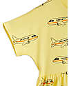 Mini Rodini Vestito Maniche Corte Aeroplano - Giallo - Cotone Bio GOTS Vestiti_