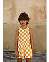 Mini Rodini Vestito Maniche Corte Quadretti - Giallo e Bianco - 100% Cotone Bio Vestiti_