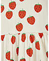 Mini Rodini Vestito Maniche Corte - Strawberries - Bianco - Cotone Bio GOTS Vestiti_