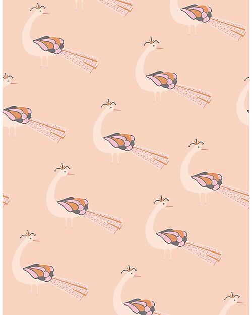 Minikane Abito Smanicato Faustine - Cotone Oeko-Tex - Peacock Roses - per Bambola Minikane 34 e 37 cm Accessori Bambole