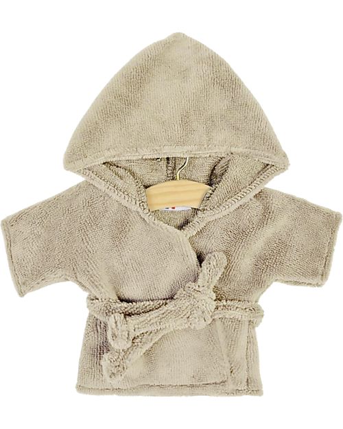 Minikane Accappatoio Galet - Beige - Cotone Oeko-Tex - per Bambola Minikane 34cm Accessori Bambole