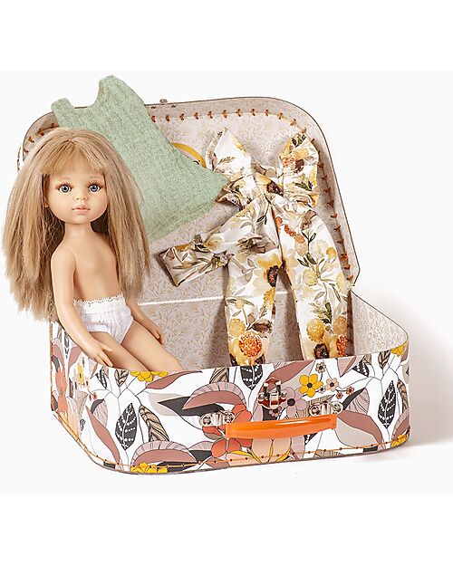 Minikane Bambola Amigas Carla - La Mia Valigetta Copenhague Tournesol - 5 Pezzi Bambole