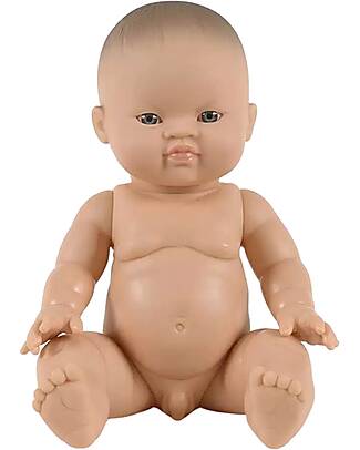 Minikane Bambola Elio 34cm - Maschio - Occhi Azzurri - Tratti Asiatici Bambole