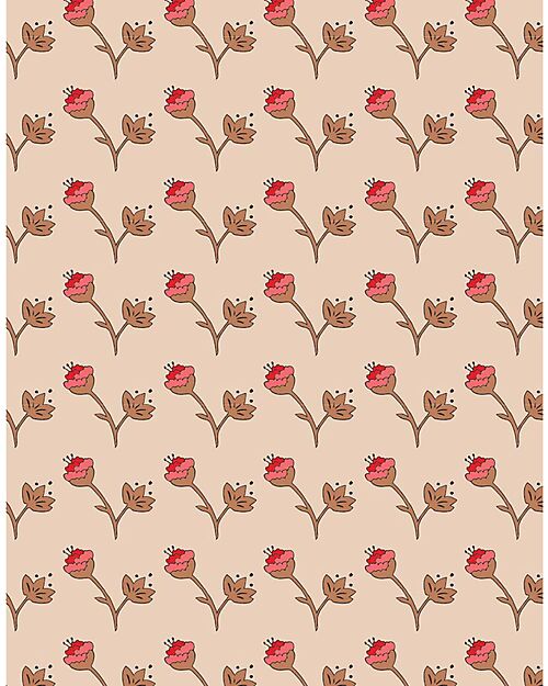 Minikane Borsa Fasciatoio - Fiori - Cotone Oeko-Tex - per Bambola Minikane 34cm e Babies 28cm Accessori Bambole