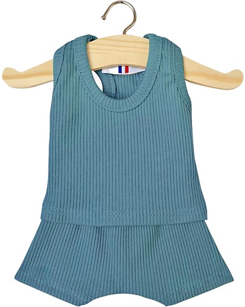 Minikane Canottiera e Boxer - Pavone - Cotone Oeko-Tex - per Bambola Minikane 34cm Accessori Bambole