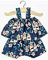 Minikane Completo Top e Pantaloncino Mila - Blu - Mandarini - Cotone Oeko-Tex - per Bambola Minikane 34 cm Accessori Bambole