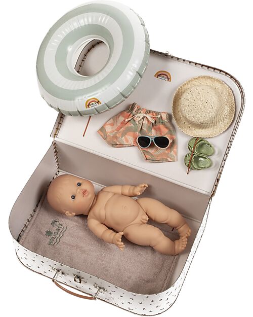 Minikane La mia valigia vecchio stile al mare - Palme Accessori Bambole