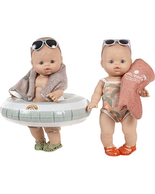 Minikane La mia valigia vecchio stile al mare - Palme Accessori Bambole