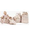 Minikane Marsupio per Bambola Minikane 34cm - Fiori - Cotone Oeko-Tex Accessori Bambole