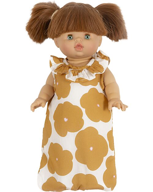 Minikane Sacco Nanna Arty - Fiori - Cotone Oeko-Tex - per Bambola Minikane 34 cm Accessori Bambole