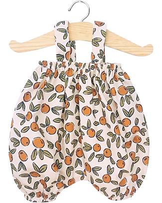 Minikane Salopette Kim - Fleur d'Oranger - Cotone Oeko-tex - per Bambola Minikane 34cm Accessori Bambole