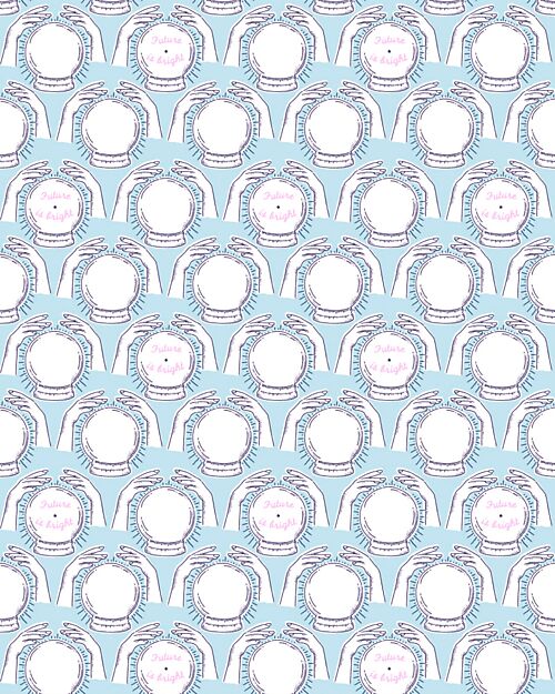 Minikane Set con Top Mazarine Future e Collant senza Piedi con Volant Chloé - Blu Ghiaccio - Cotone Accessori Bambole