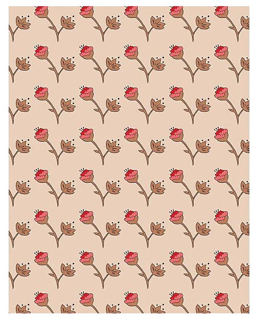 Minikane Set con Top Mazarine Future e Collant senza Piedi con Volant Chloé - Fiori di Cotone - Caramello - Cotone Accessori Bambole