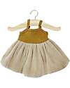 Minikane Tutu Rosella – Vestito in Jersey Avana e Miele e Tulle per Bambole Gordis Accessori Bambole
