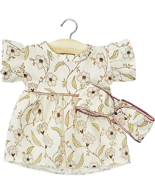 Minikane Vestito e Fascia per Capelli Daisy - Fiori- Per Bambola Minikane Gordis 34 e 37cm
 Accessori Bambole