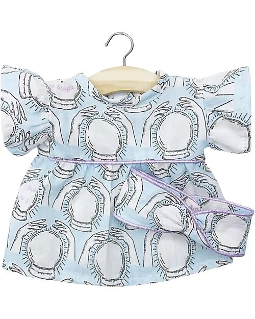 Minikane Vestito e Fascia per Capelli Daisy - Future is Bright - Per Bambola Minikane Gordis 34 e 37cm Accessori Bambole