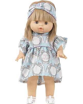 Minikane Vestito e Fascia per Capelli Daisy - Future is Bright - Per Bambola Minikane Gordis 34 e 37cm Accessori Bambole