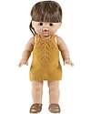 Minikane Vestito Gisèle in Maglia - Mostarda - Cotone Oeko-Tex - per Bambola Minikane 34cm Accessori Bambole