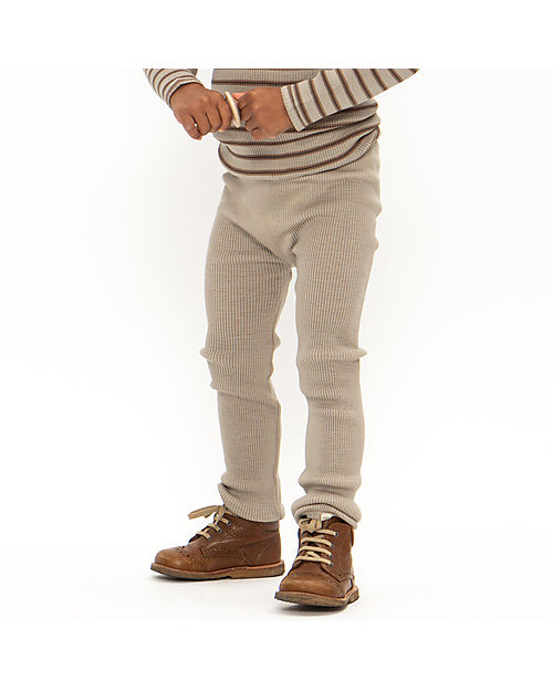 Minimalisma Leggings Arona - Grigio Chiaro - 100% Lana Merino Leggings