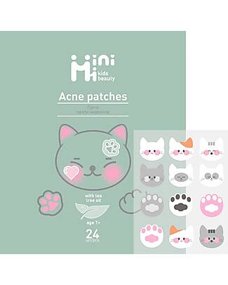 MiniMi Cerotti Anti-Acne - Medicati e Invisibili - 24 pz - 5+ Anni Maschere Viso