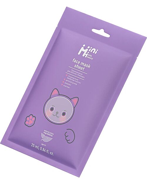 MiniMi Maschera Viso Lavanda - Calmante e Rilassante - 25 ml - 5+ Anni Maschere Viso