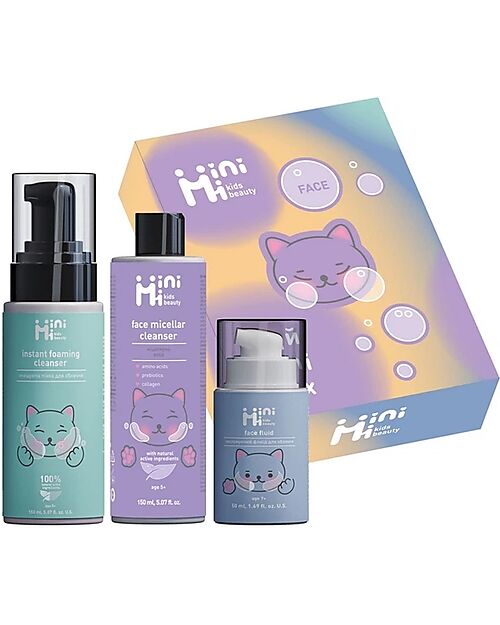 MiniMi Mini Box Viso MiniMi - 3 Prodotti Essenziali - Set Regalo Creme Viso