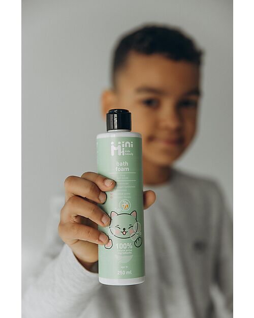 MiniMi Schiuma Bagno Banana MiniMi - Cambia Colore Magica - 250 ml Bagno Doccia Shampoo