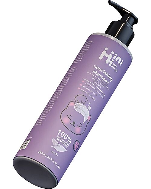 MiniMi Shampoo Nutriente Capelli - con Prebiotici - 250 ml - 5+ Anni Bagno Doccia Shampoo