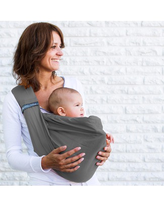 Minimonkey Fascia Porta Bébé 4 in 1 - Grigio - 100% Cotone Fasce Portabebé