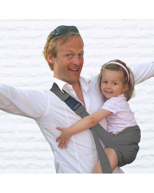 Minimonkey Fascia Porta Bébé 4 in 1 - Grigio - 100% Cotone Fasce Portabebé