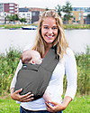 Minimonkey Fascia Porta Bébé Ergonomica 7 in 1 - Unlimited - 100% Cotone - Grigio Scuro Fasce Portabebé
