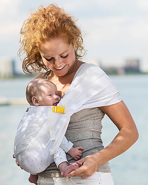 Minimonkey Fascia Portabebè Bianco da Viaggio Mini Sling - Leggerissima! Fasce Portabebé