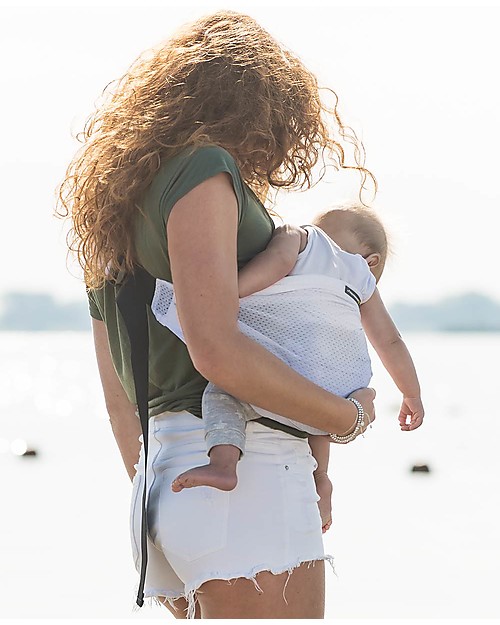 Minimonkey Fascia Portabebè Bianco da Viaggio Mini Sling - Leggerissima! Fasce Portabebé