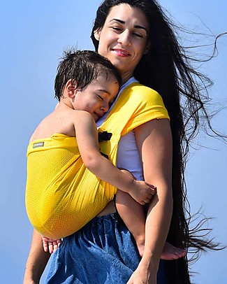 Minimonkey Fascia Portabebè Giallo da Viaggio Mini Sling - Leggerissima! Fasce Portabebé