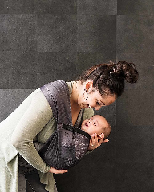 Minimonkey Fascia Portabebè Grigio da Viaggio Mini Sling - Leggerissima! Fasce Portabebé
